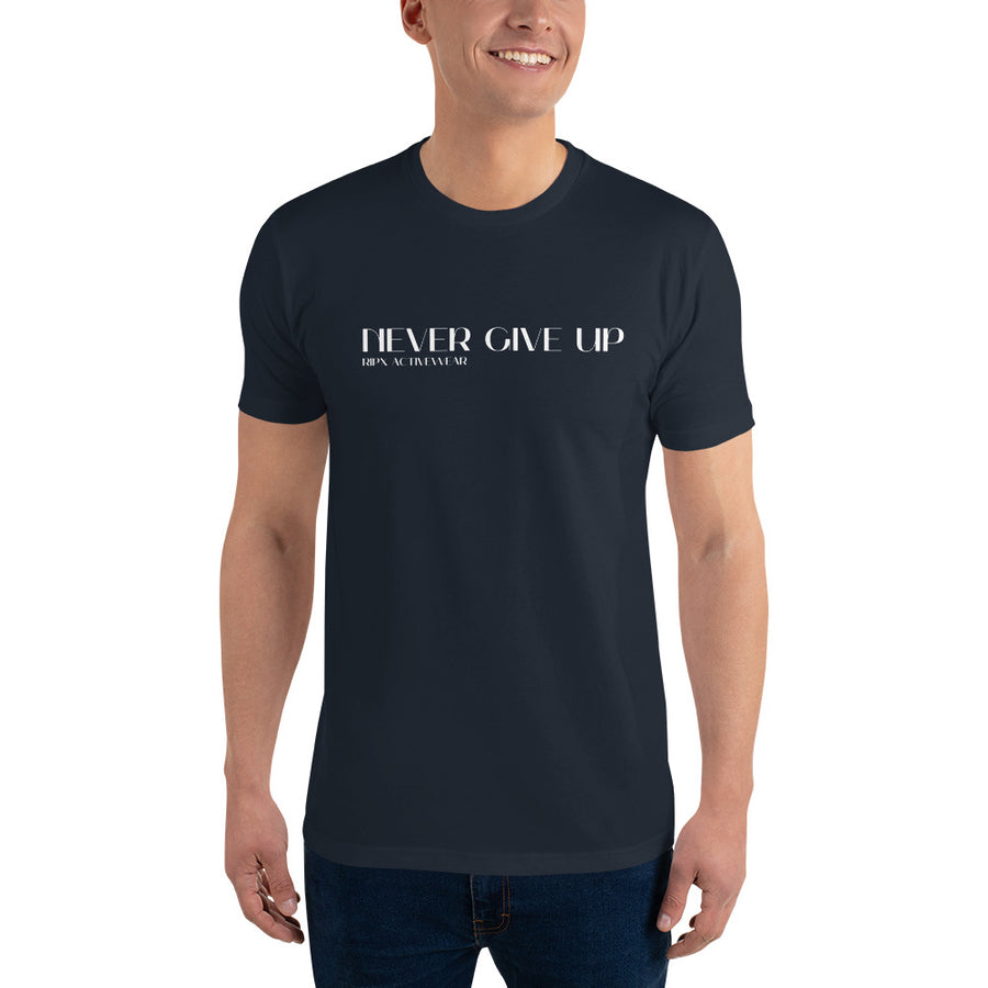 Men's Fitted Tee - Never Give Up