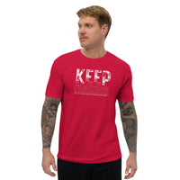 Men's Fitted Tee - Keep Fighting