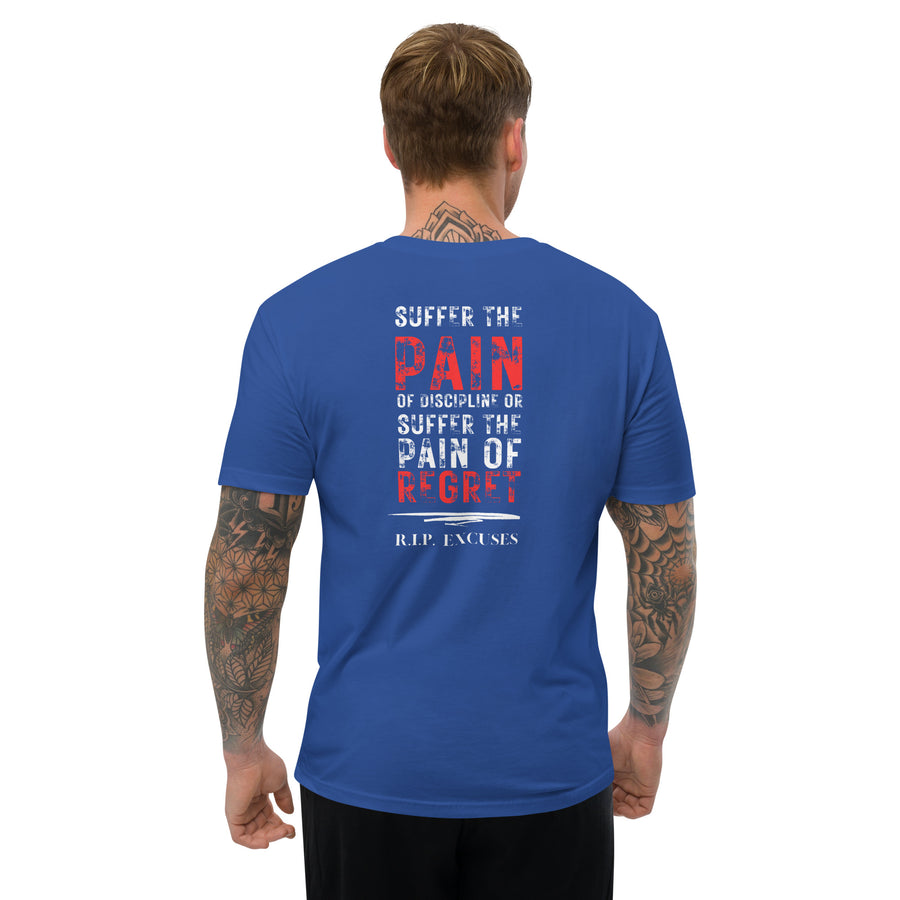 Men's Fitted Tee - Discipline (back print)