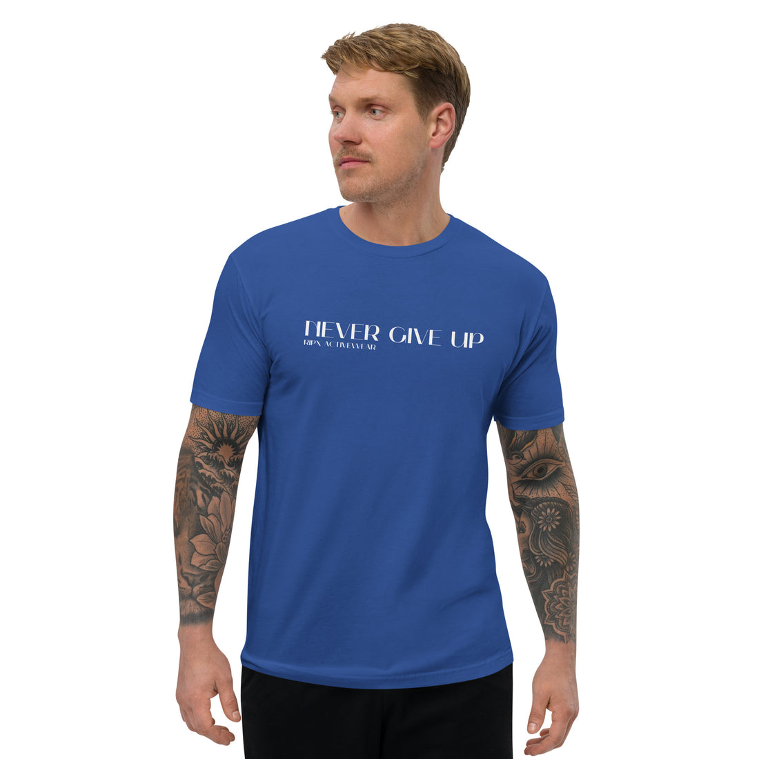 Men's Fitted Tee - Never Give Up