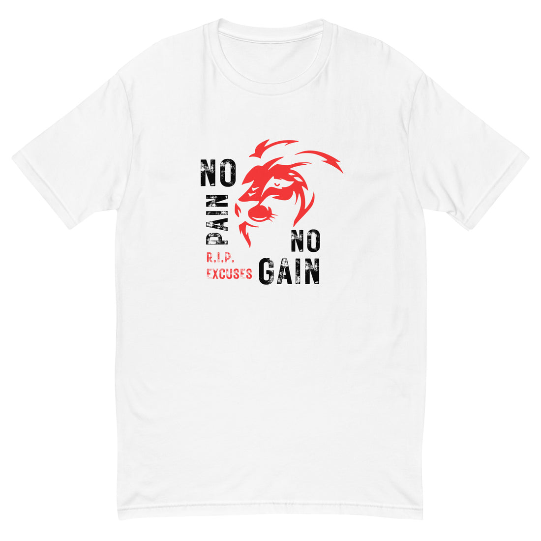 Men's Fitted Tee - No Pain No Gain