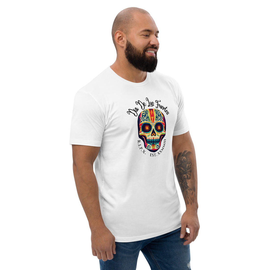 Men's Fitted Tee - Dia de los Fuertes - v2