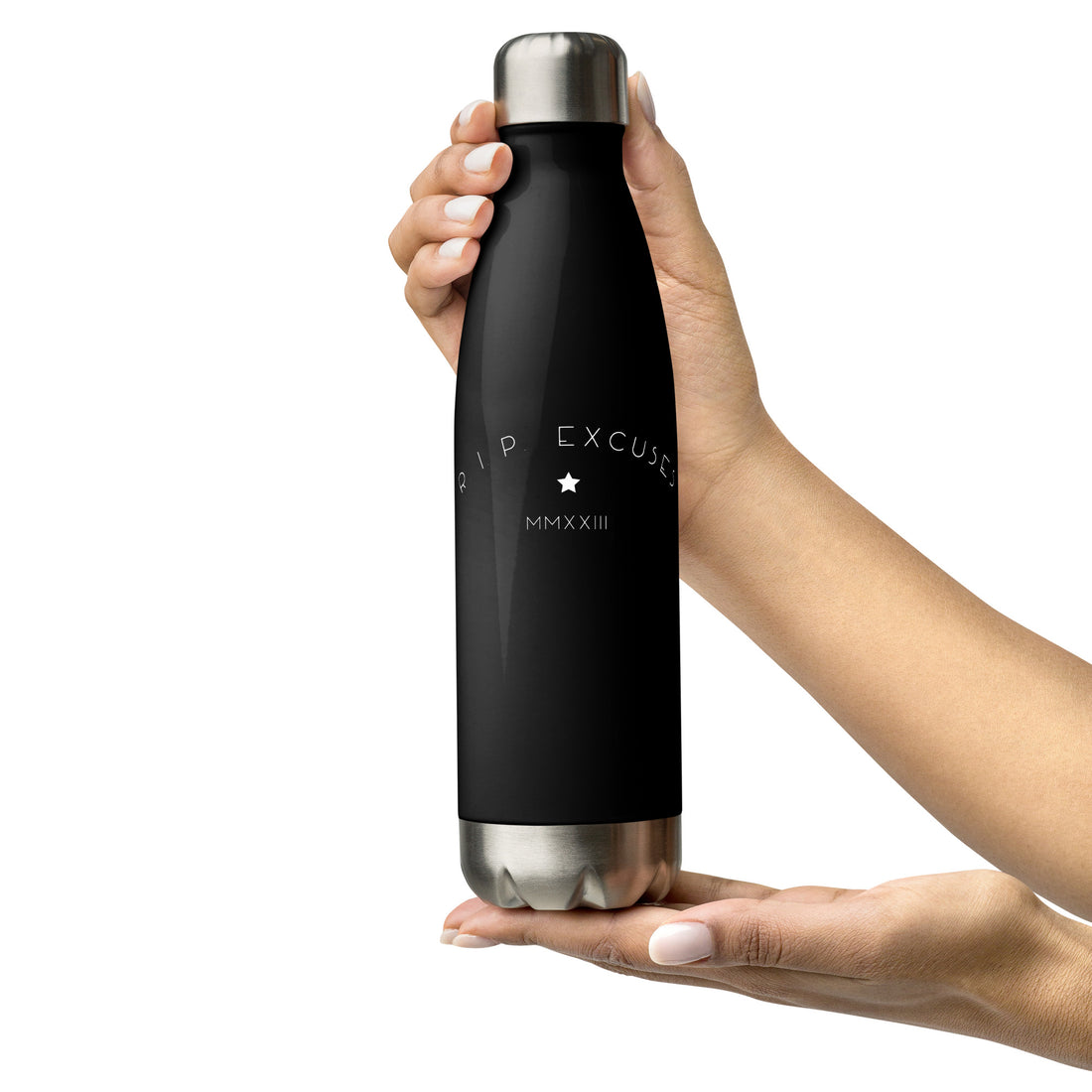 Stainless Steel Water Bottle - #RIP Excuses