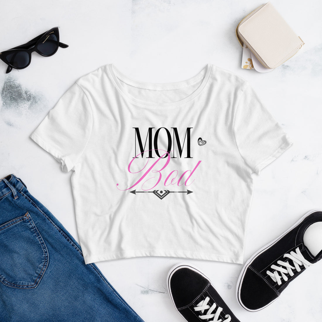 Women’s Crop Tee - Mom Bod