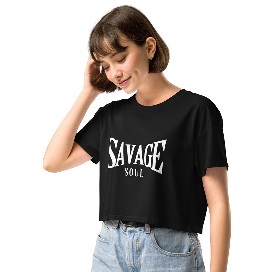 Ladie's Crop Top - Savage Soul