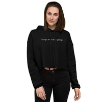 Ladies Crop Hoodie - Keep Making Plays