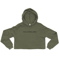 Ladies Crop Hoodie - Keep Making Plays