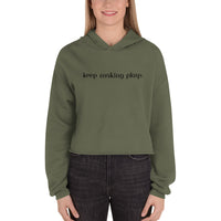 Ladies Crop Hoodie - Keep Making Plays