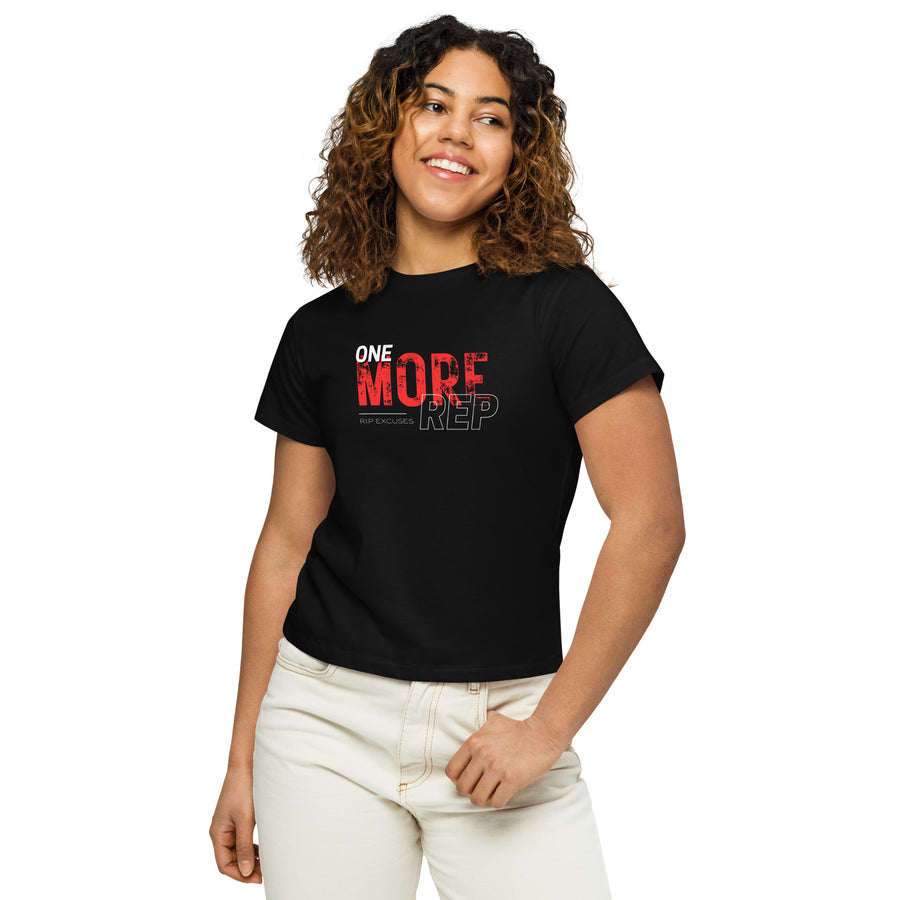 Women’s high-waisted Tee - One more Rep