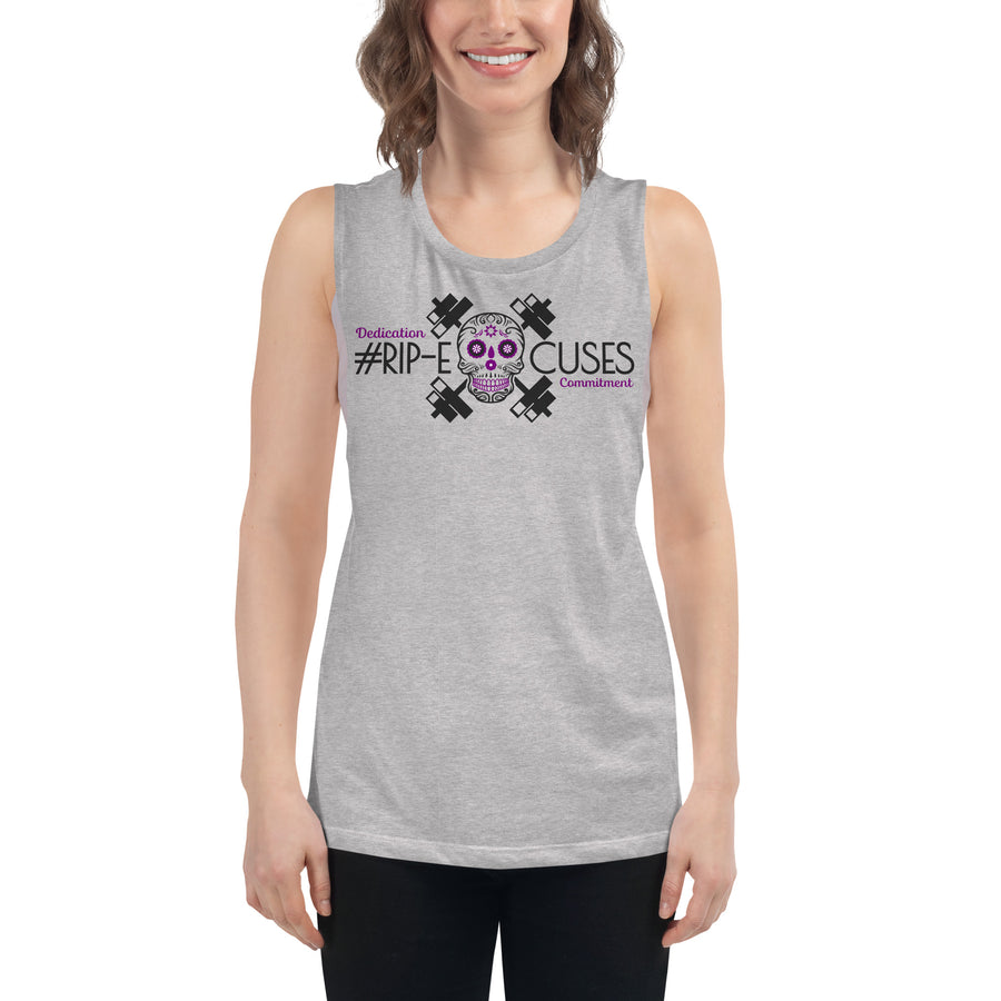 Ladies’ Muscle Tank - #RIP Excuses