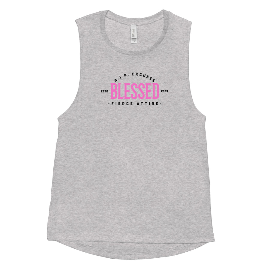 Ladies’ Muscle Tank - Blessed