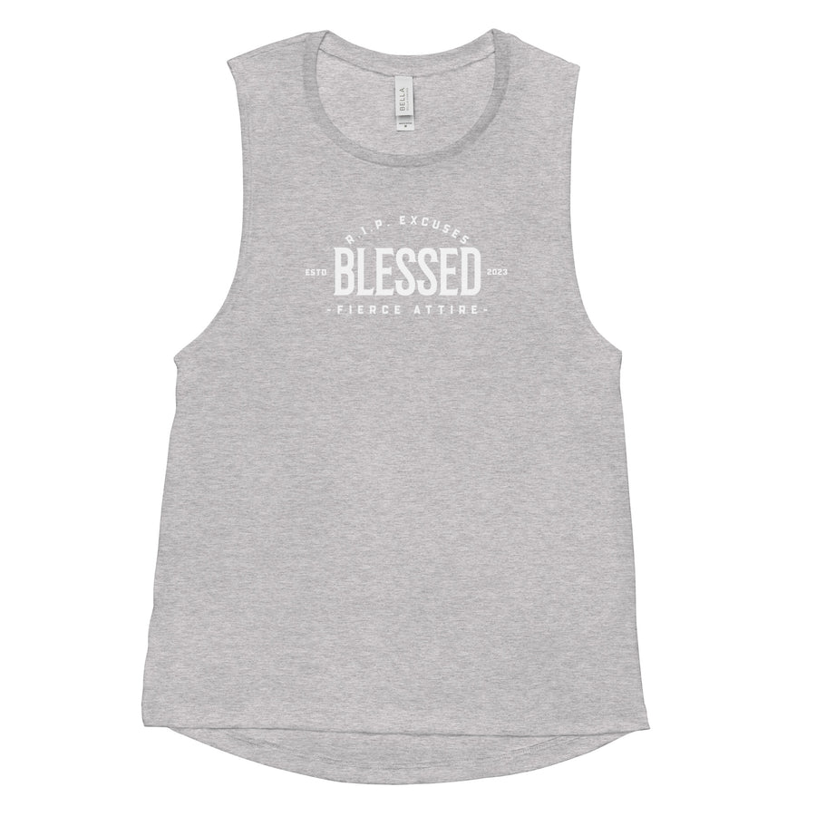 Ladies’ Muscle Tank - Blessed