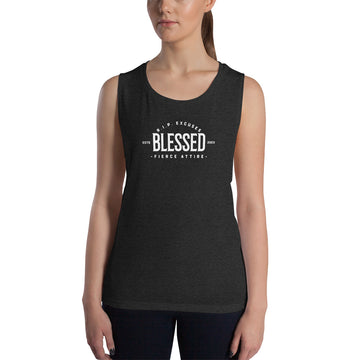 Ladies’ Muscle Tank - Blessed