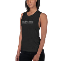 Ladies’ Muscle Tank - Fight Harder