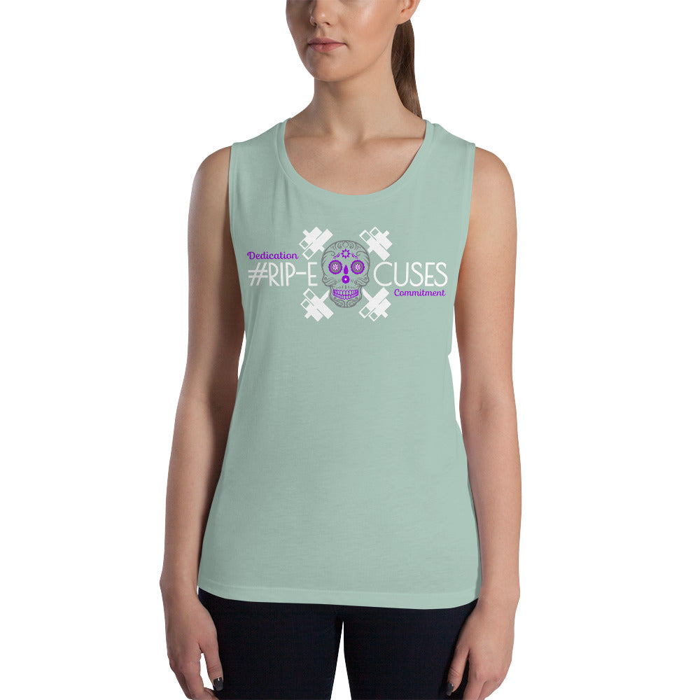 Ladies’ Muscle Tank - #RIP Excuses