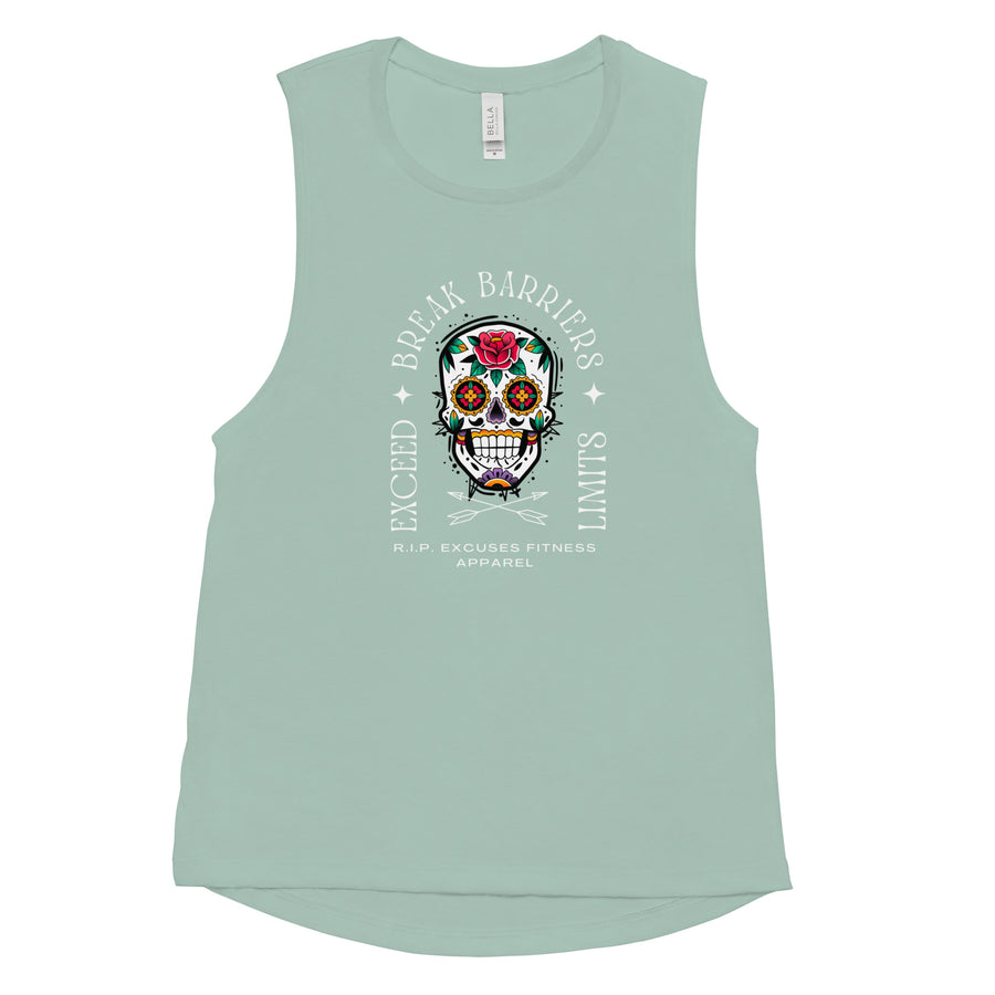 Ladies’ Muscle Tank - Break Barriers, Exceed Limits