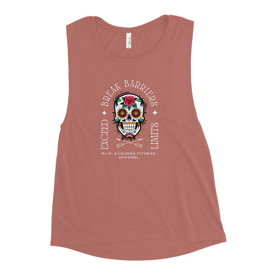 Ladies’ Muscle Tank - Break Barriers, Exceed Limits