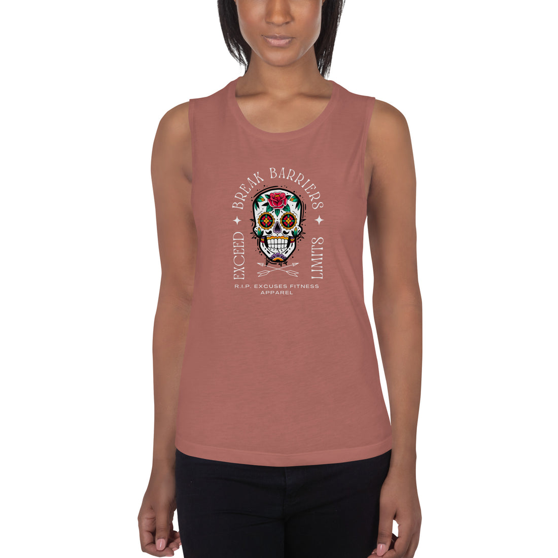 Ladies’ Muscle Tank - Break Barriers, Exceed Limits