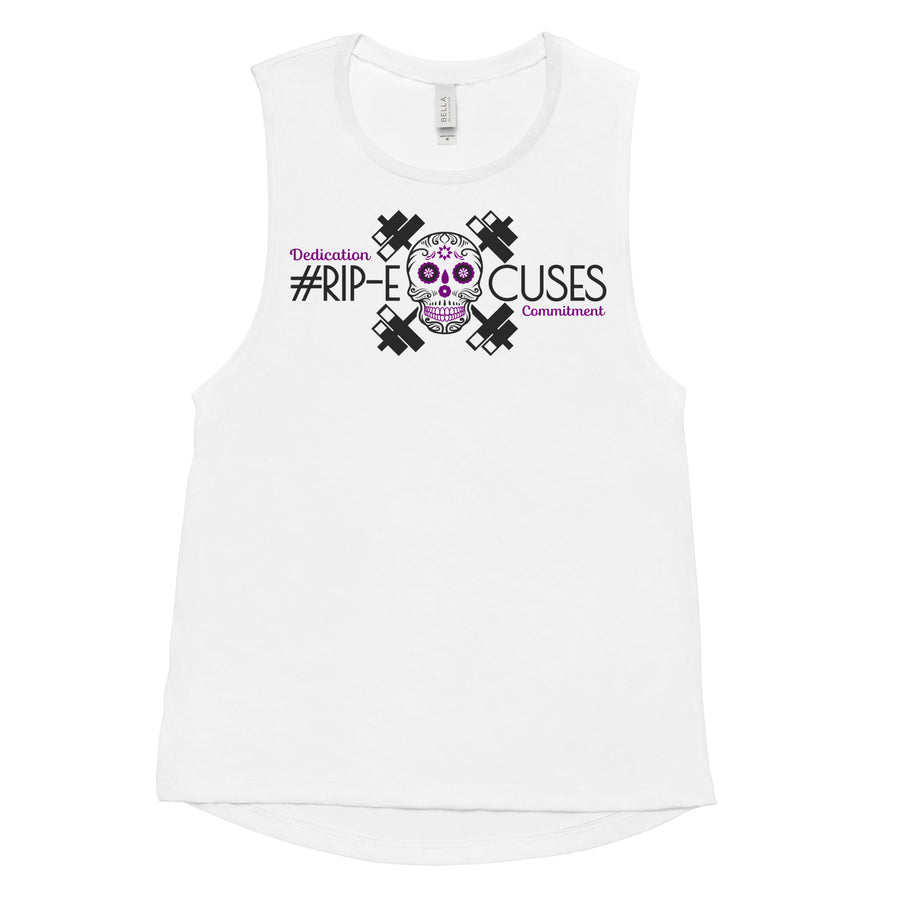 Ladies’ Muscle Tank - #RIP Excuses