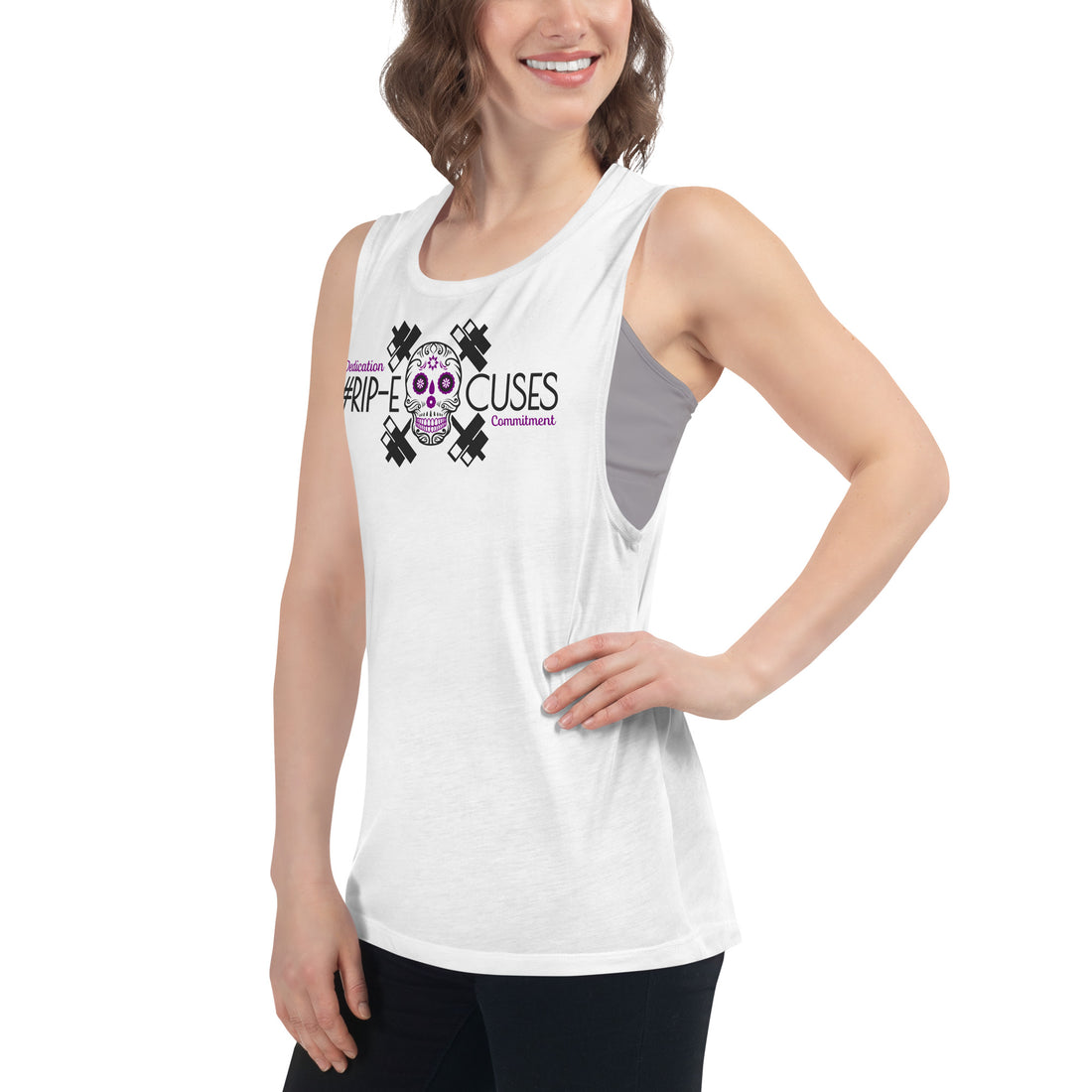 Ladies’ Muscle Tank - #RIP Excuses