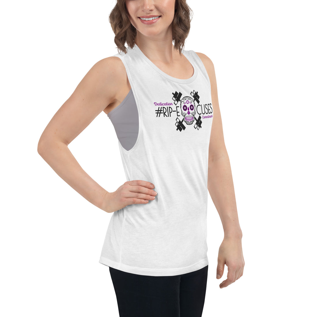 Ladies’ Muscle Tank - #RIP Excuses