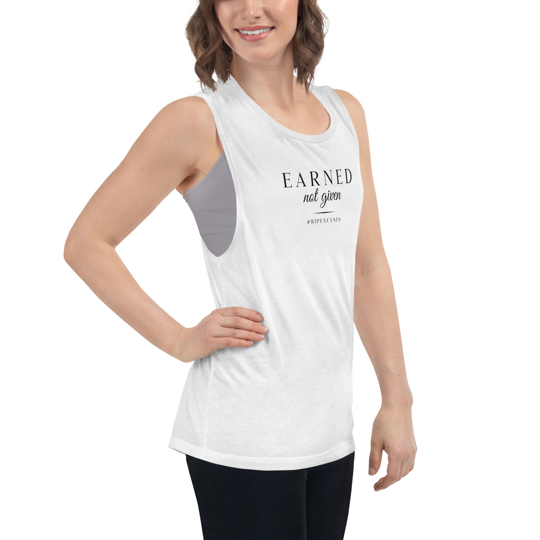 Ladies’ Muscle Tank - Earned Not Given