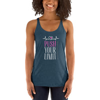 Women's Racerback Tank - Push your Limit