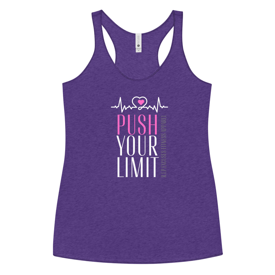 Women's Racerback Tank - Push your Limit