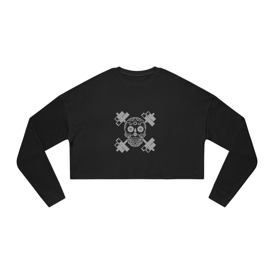 Women's Crop Longsleeve - Sugar Skull