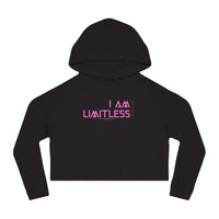 Women’s Crop Hooded Sweatshirt - I am Limitless