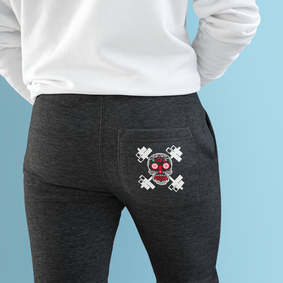 Premium Fleece Joggers - Red Skull