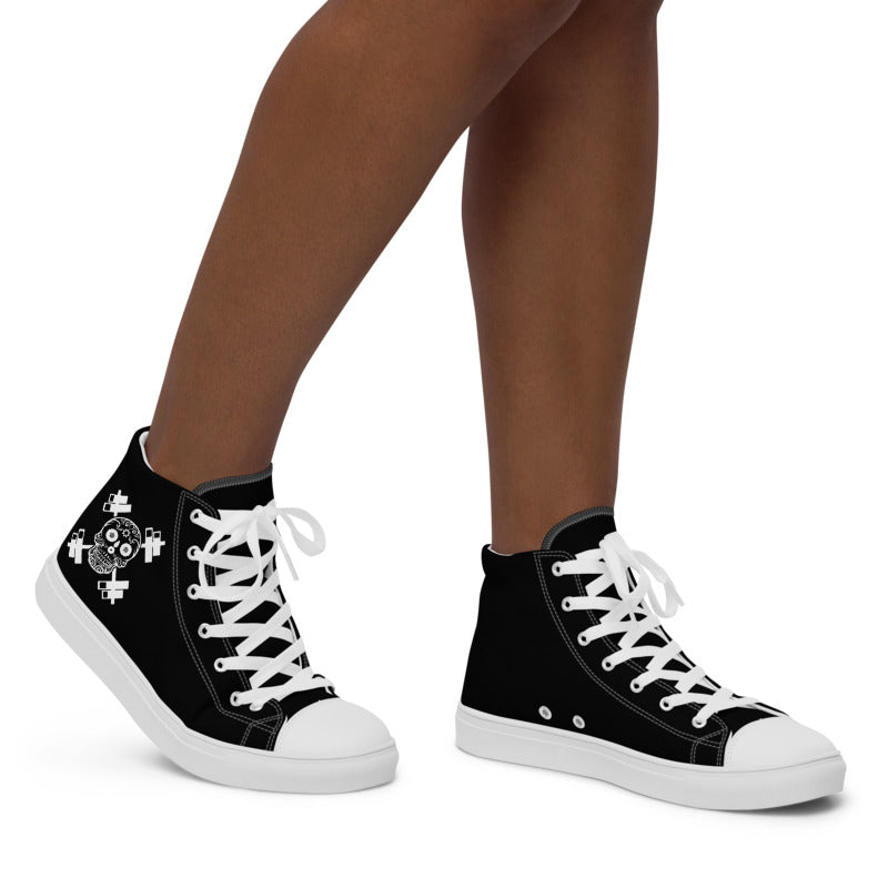 Women’s High Top Canvas Shoes - #RIP Excuses