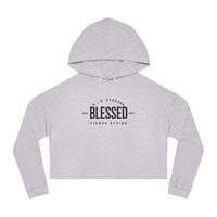 Women’s Crop Hooded Sweatshirt - Blessed