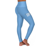 High Waisted Yoga Leggings - Fear-Limit-Relent_LESS