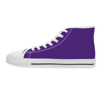 Women's High Top Canvass Sneakers "Purple Slay"