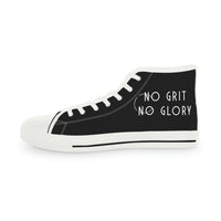 Men's High Top Sneakers - No Grit No Glory