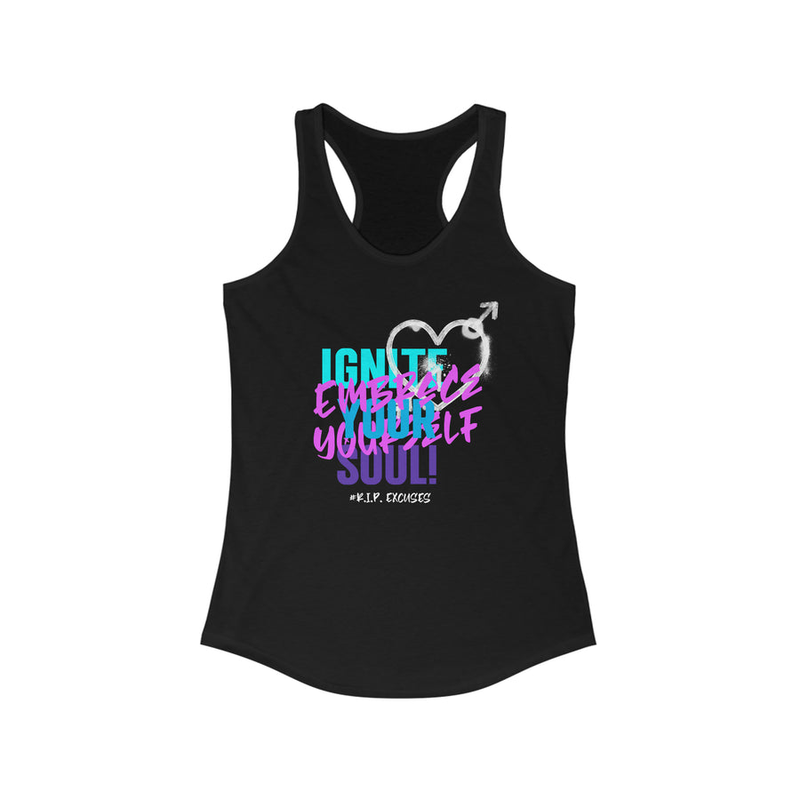 Women's Racerback Tank - Ignite your Soul