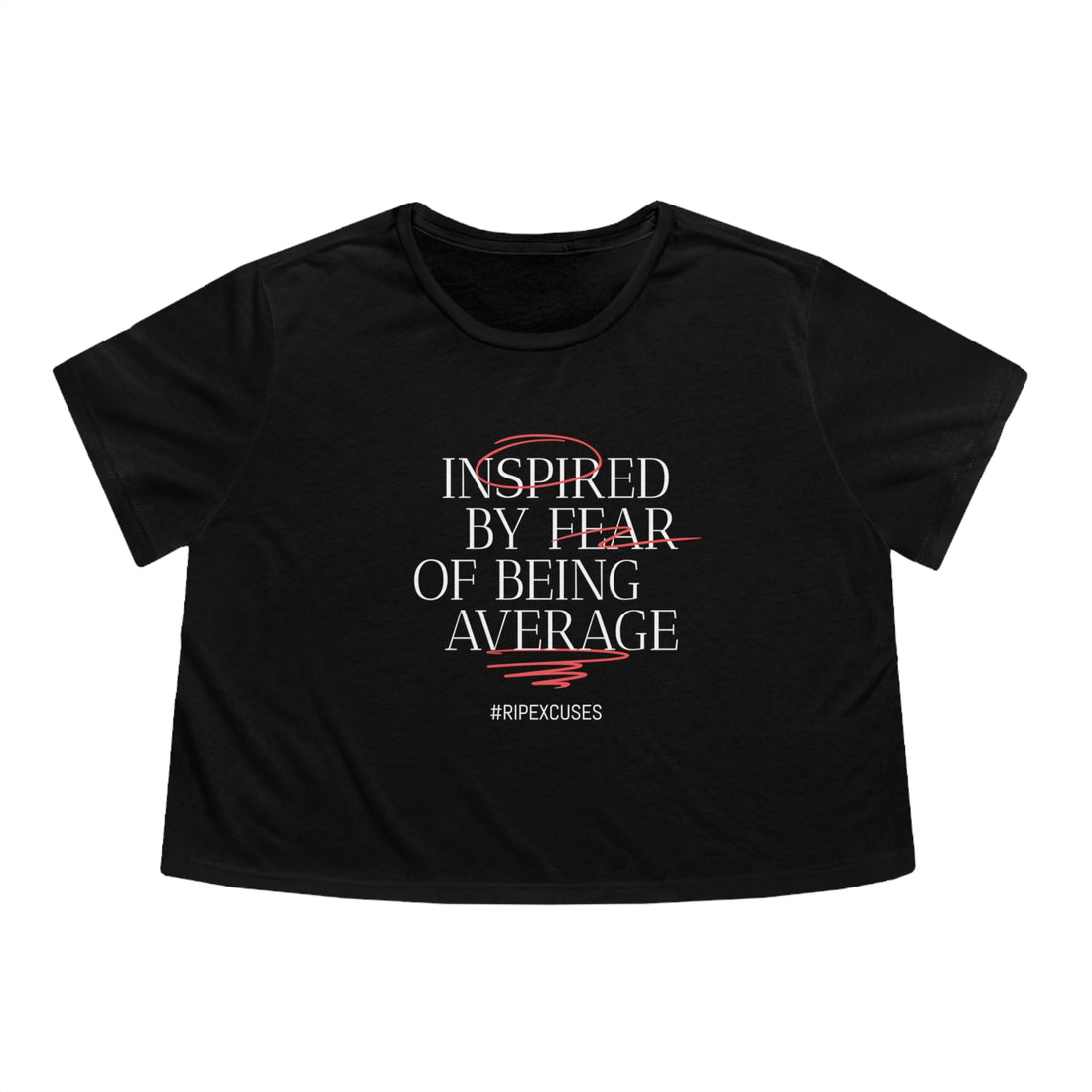 Women's Flowy Cropped Tee - Inspired by Fear of Average