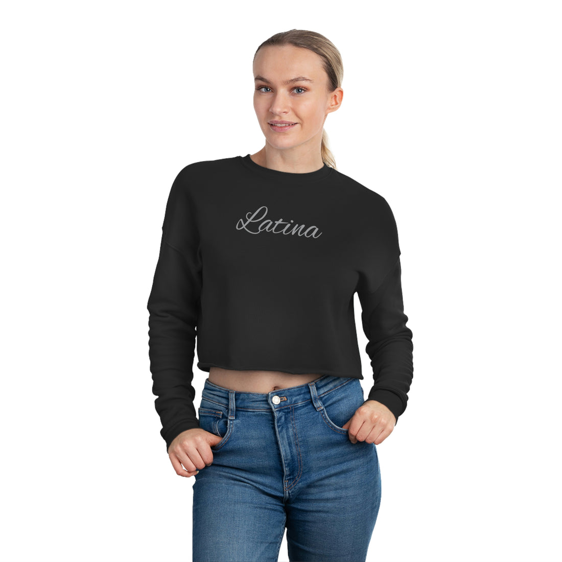 Women's Cropped Sweatshirt - Latina