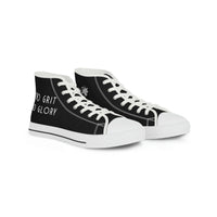 Men's High Top Sneakers - No Grit No Glory