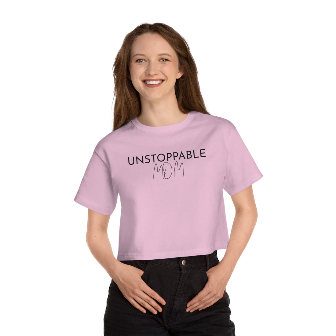 Champion Women's Crop Tee - Unstoppable Mom