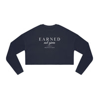 Women's Crop Long-sleeve - Earned Not Given