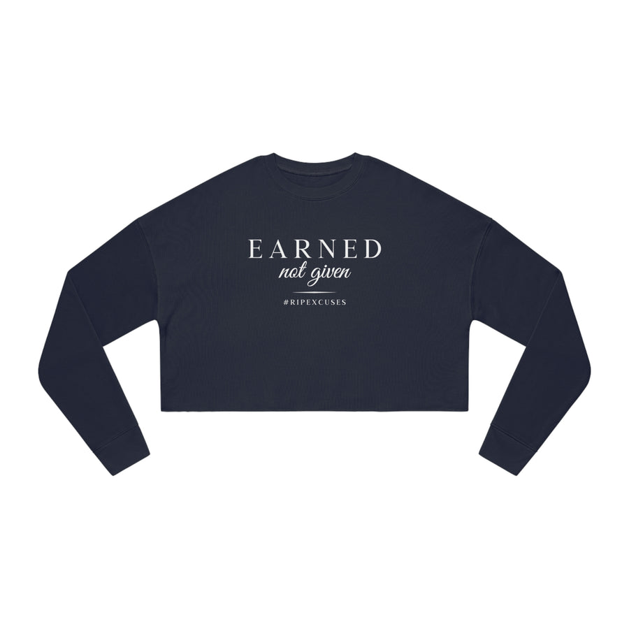 Women's Crop Long-sleeve - Earned Not Given