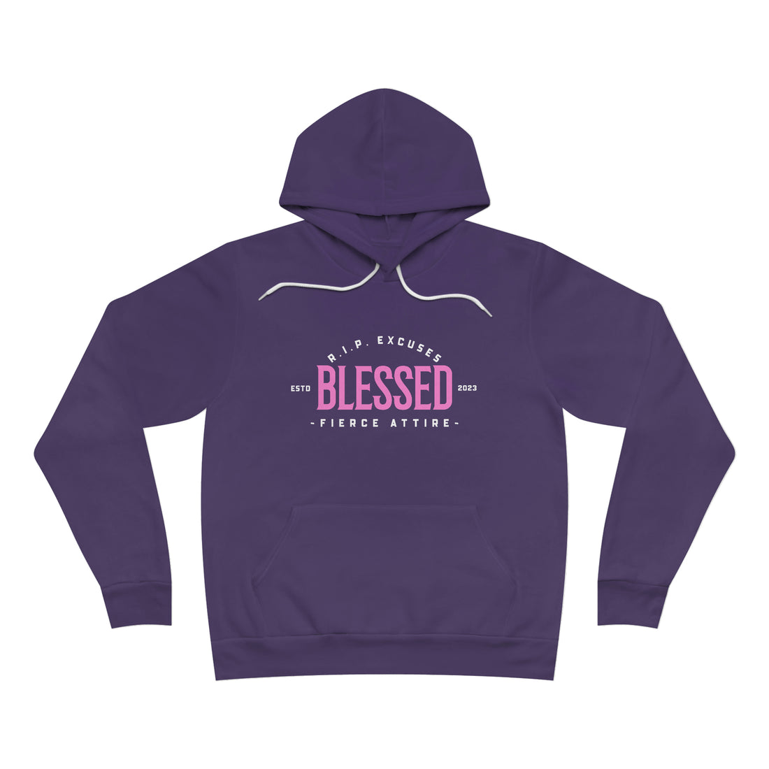 UNISEX Fleece Pullover Hoodie - Blessed