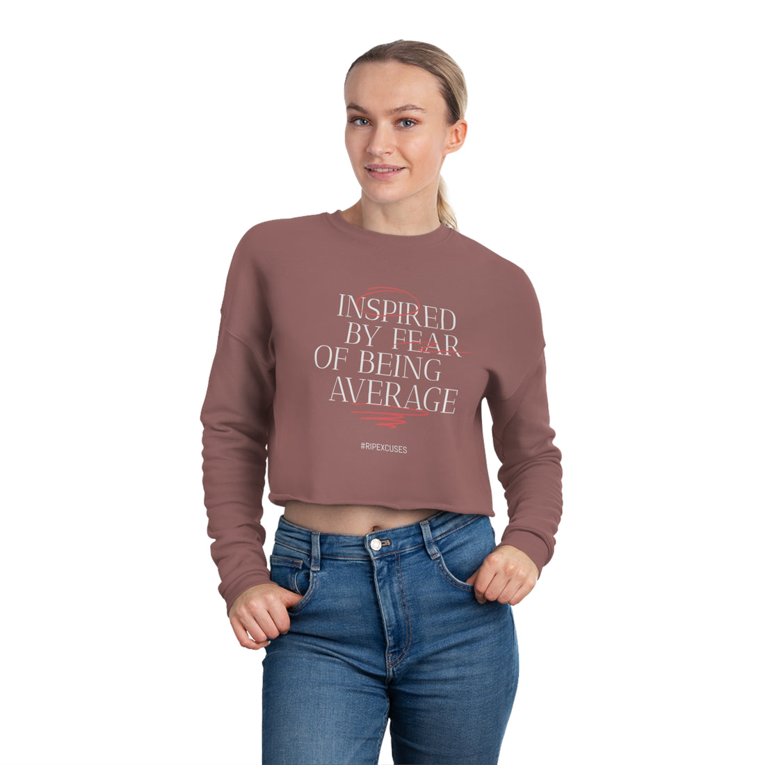 Women's Crop Long-sleeve - Inspired by Fear of Average