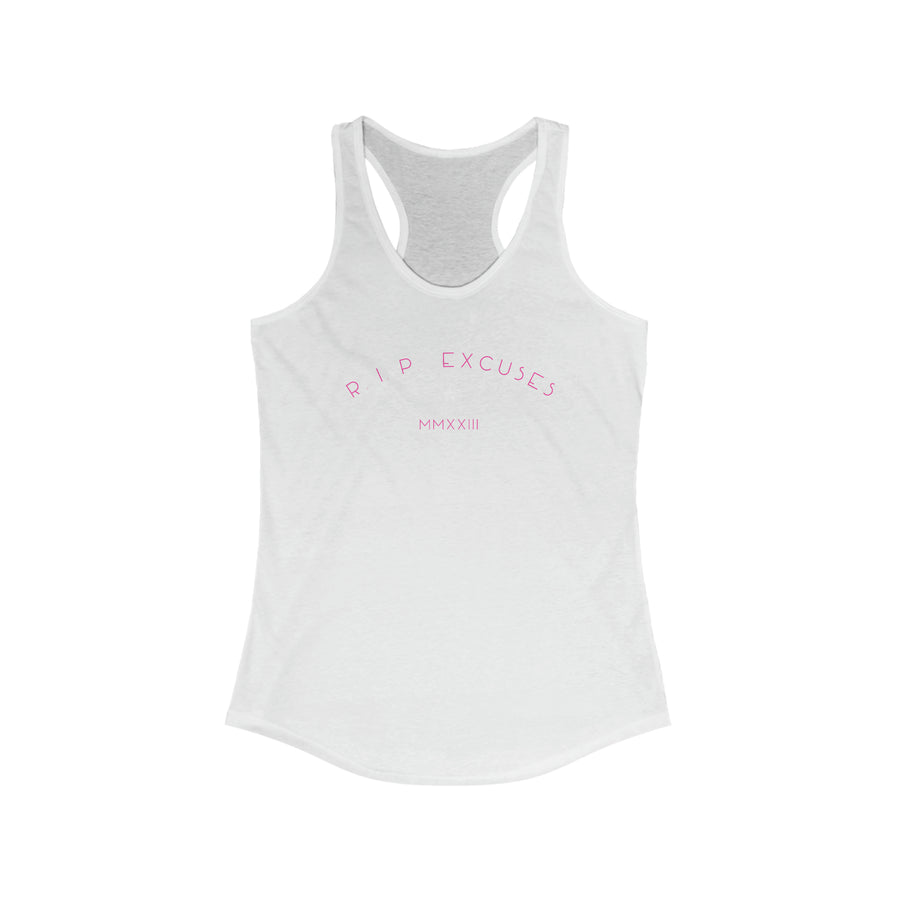 Women's Racerback Tank - Vintage #RIP Excuses