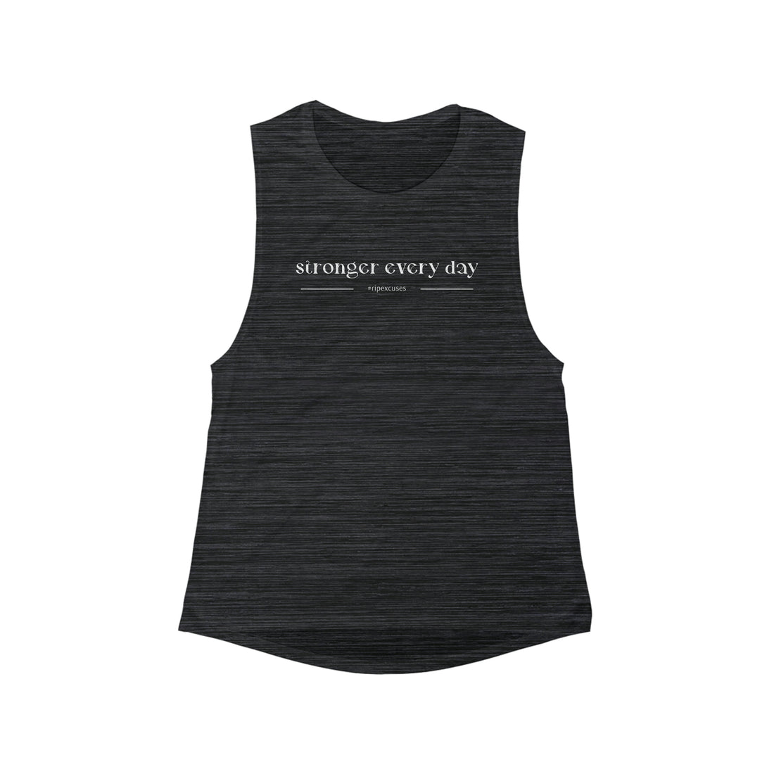 Women's Flowy Scoop Muscle Tank - Stronger Every Day