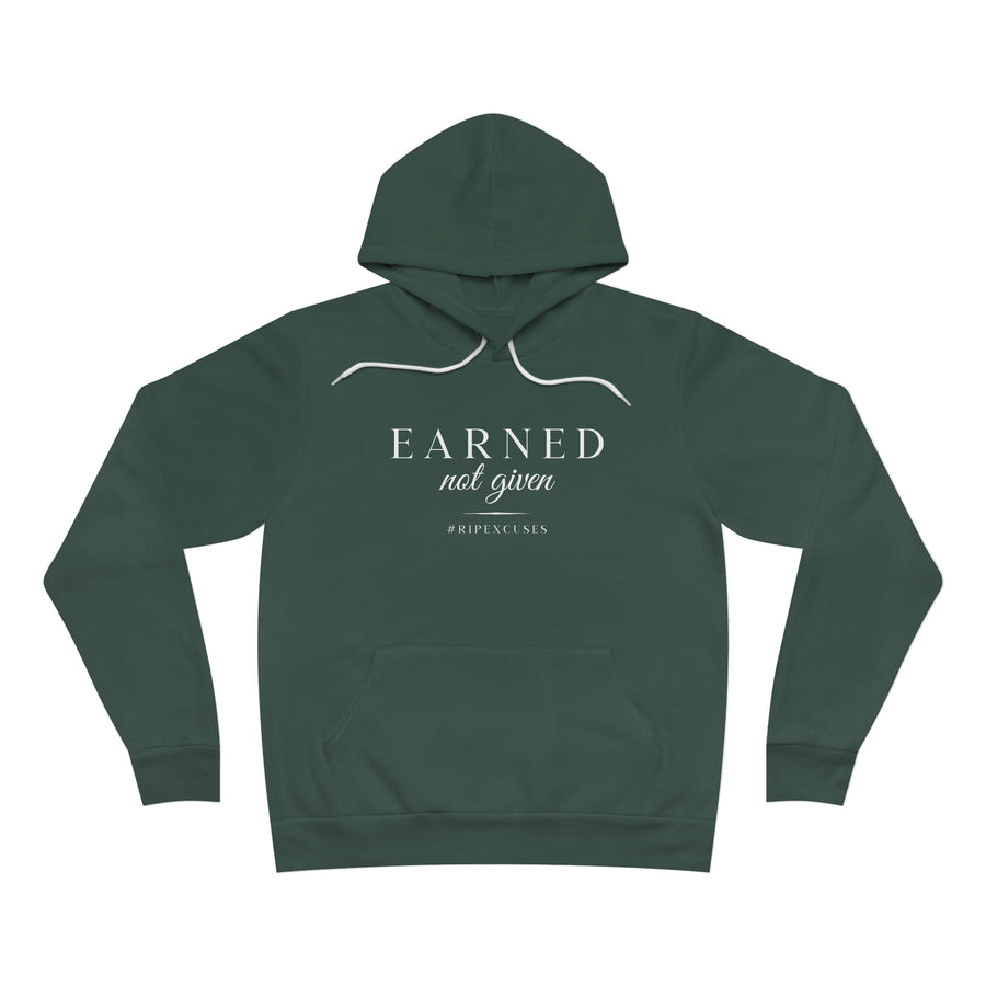 Unisex Fleece Pullover Hoodie - Earned Not Given