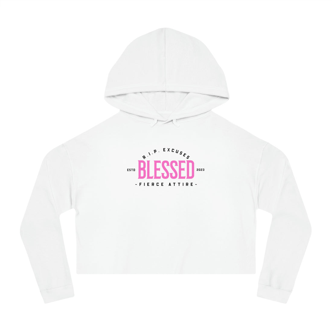 Women’s Crop Hooded Sweatshirt - Blessed