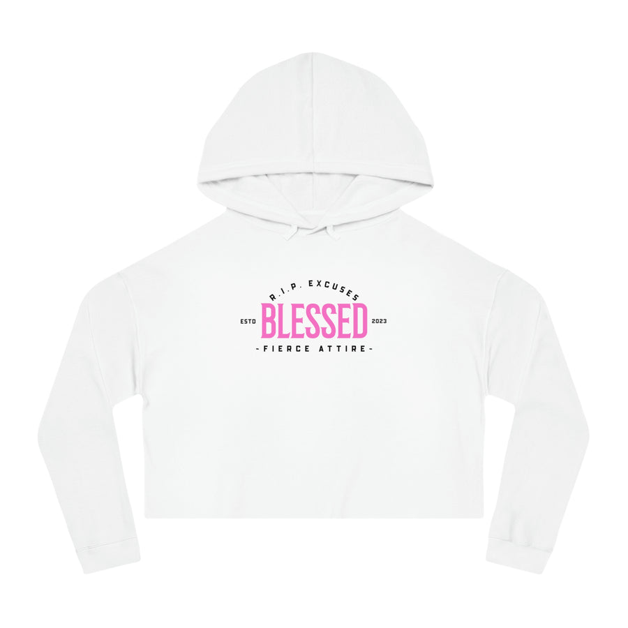 Women’s Crop Hooded Sweatshirt - Blessed